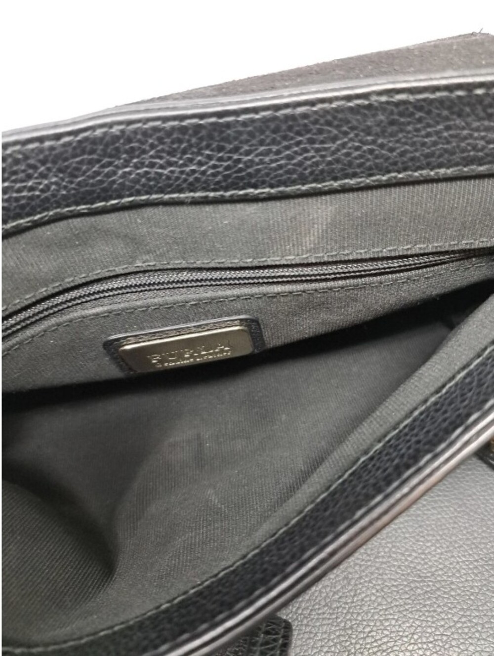 Furla Joanne Pebbled Leather  Bag - Black - Picture 7 of 10
